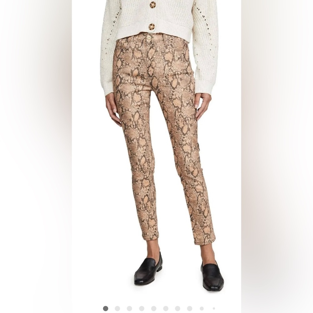 Frame Le High skinny crop jeans RARE python print tsummer into fall size 27